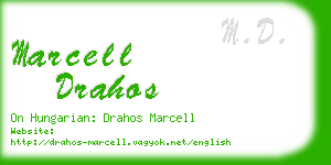 marcell drahos business card